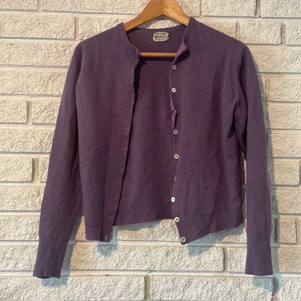 Best & Co 100% cashmere vintage cardigan